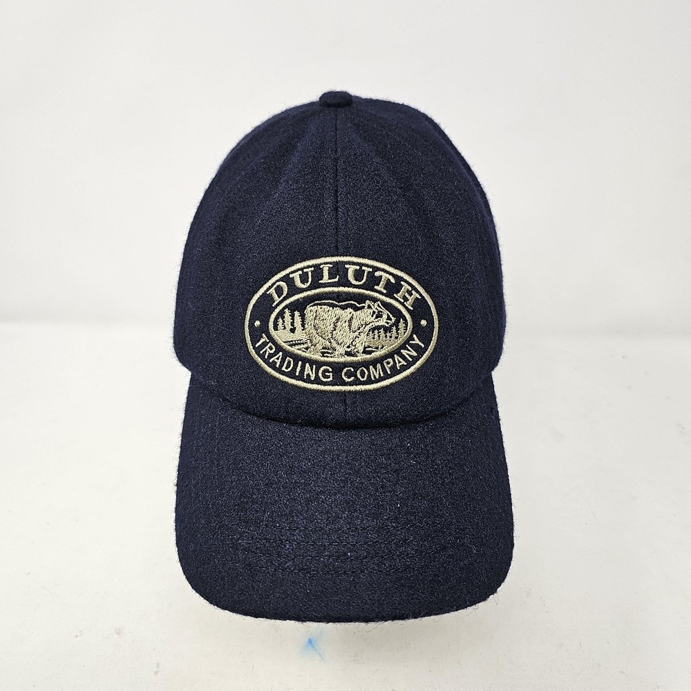 Duluth Trading Co Hat Cap Strap Back Mens‎ Large Blue Wool Felt Outdoor Winter